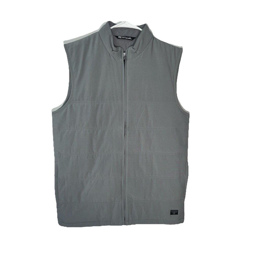 Travis Mathew Vest Men's Size Medium Gray Motorola Solutions Logo On Back
